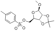 Methyl 2,3-O-isopropylidene-5-O-(p-tolylsulfonyl)-β-D-ribofuranoside структура