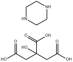 枸橼酸哌嗪,41372-10-5,结构式