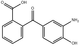2-(3-amino-4-hydroxybenzoyl)benzoic acid Struktur