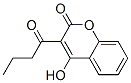 4-Hydroxy-3-(1-oxobutyl)-2H-1-benzopyran-2-one Structure