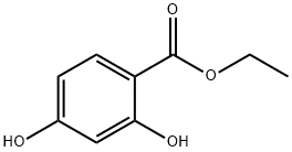 ETHYL 2,4-DIHYDROXYBENZOATE 化学構造式