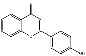 4'-ヒドロキシフラボン 化学構造式