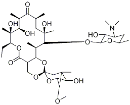 红霉素EP杂质C, 41451-91-6, 结构式