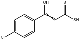 3-Hydroxy-3-(4-chlorophenyl)propenedithioic acid,41467-12-3,结构式
