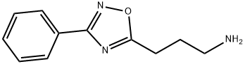 3-(3-phenyl-1,2,4-oxadiazol-5-yl)propan-1-amine 结构式