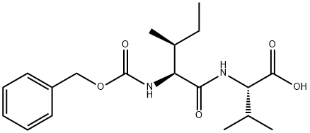Z-L-Ile-L-Val-OH 化学構造式