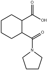 2-(pyrrolidin-1-ylcarbonyl)cyclohexanecarboxylic acid(SALTDATA: FREE) Struktur