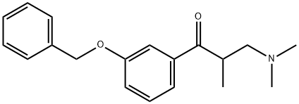 1-(3-(苄氧基)苯基)-3-(二甲基氨基)-2-甲基丙-1-酮,41489-62-7,结构式