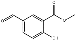 5-甲酰基水杨酸甲酯,41489-76-3,结构式