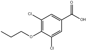 3,5-二氯-4-丙氧基苯甲酸, 41490-09-9, 结构式
