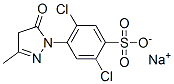sodium 2,5-dichloro-4-(4,5-dihydro-3-methyl-5-oxo-1H-pyrazol-1-yl)benzenesulphonate Structure