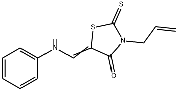 5-[(PHENYLAMINO)METHYLENE]-3-(2-PROPENYL)-2-THIOXO-4-THIAZOLIDINONE,41523-26-6,结构式