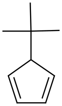 叔丁基-1,3-环戊二烯 结构式