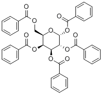 1,2,3,4,6-PENTA-O-BENZOYL-ALPHA-D-GALACTOSE 化学構造式