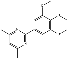 4156-74-5 4,6-DIMETHYL-2-(3,4,5-TRIMETHOXYPHENYL)PYRIMIDINE