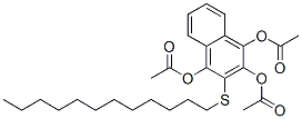 1,4-Bis(acetyloxy)-3-(dodecylsulfanyl)-2-naphthyl acetate|