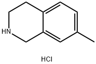 7-メチル-1,2,3,4-テトラヒドロイソキノリン塩酸塩 化学構造式