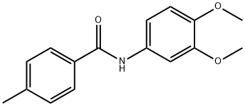 N-(3,4-二甲氧基苯基)-4-甲基苯甲酰胺,415692-67-0,结构式