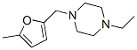 Piperazine, 1-ethyl-4-[(5-methyl-2-furanyl)methyl]- (9CI) 化学構造式