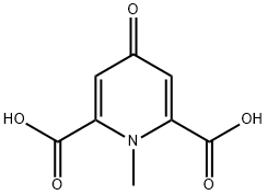 1-methyl-4-oxo-pyridine-2,6-dicarboxylic acid 结构式