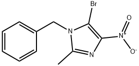 1-benzyl-5-bromo-2-methyl-4-nitro-1H-imidazole Struktur
