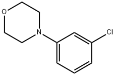 4-(3-クロロフェニル)モルホリン 化学構造式