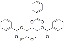 (4,5-dibenzoyloxy-2-fluoro-oxan-3-yl) benzoate Struktur