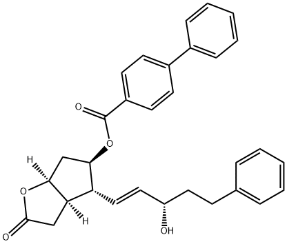 [1,1'-Biphenyl]-4-carboxylic acid, (3aR,4R,5R,6aS)-hexahydro-4-[(1E,3S)-3-hydroxy-5-phenyl-1-pentenyl] -2-oxo-2H-cyclopenta[b]furan-5-yl ester