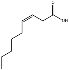 (Z)-3-ノネン酸 化学構造式