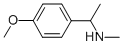 N-[1-(4-methoxyphenyl)ethyl]-N-methylamine Structure