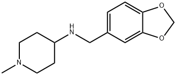 BENZO[1,3]DIOXOL-5-YLMETHYL-(1-METHYL-PIPERIDIN-4-YL)-AMINE,416865-72-0,结构式