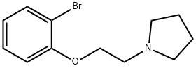 1-[2-(2-BROMOPHENOXY)ETHYL]-PYRROLIDINE 化学構造式