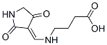 Butanoic acid, 4-[[(2,4-dioxo-3-pyrrolidinylidene)methyl]amino]- (9CI) 化学構造式