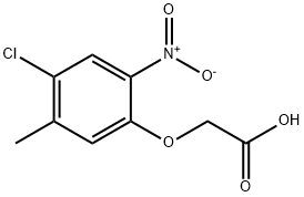 (4 -氯- 5 -甲基- 2 -硝基苯氧基)乙酸 结构式