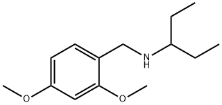 (2,4-ジメトキシベンジル)(1-エチルプロピル)アミン 化学構造式