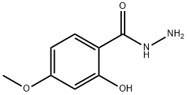 2-羟基-4-甲氧基苯甲酰肼, 41697-08-9, 结构式