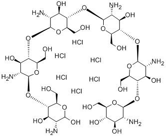 CHITOHEXAOSE HEXAHYDROCHLORIDE 化学構造式