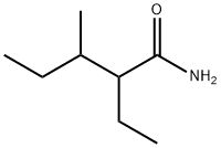 2-エチル-3-メチルペンタンアミド 化学構造式