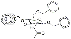 Benzyl 2-Acetamido-3,4,6-tri-O-benzyl-2-deoxy-β-D-glucopyranoside, 4171-69-1, 结构式