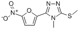 4-Methyl-3-(methylthio)-5-(5-nitrofuran-2-yl)-4H-1,2,4-triazole,41735-55-1,结构式