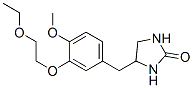 2-Imidazolidinone, 4-((3-(2-ethoxyethoxy)-4-methoxyphenyl)methyl)-,41744-48-3,结构式