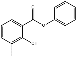 3-甲基水杨酸苯酯 结构式