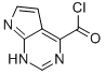 1H-Pyrrolo[2,3-d]pyrimidine-4-carbonyl chloride (9CI) Structure