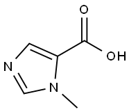 1-甲基-1H-咪唑-5-甲酸, 41806-40-0, 结构式