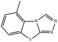 5-メチル-1,2,4-トリアゾロ[3,4-b]ベンゾチアゾール 化学構造式