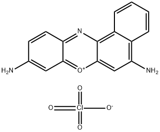 5,9-二氨基苯并[A]吩恶嗪-7-高氯酸盐 结构式