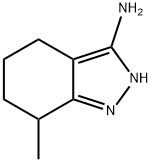 2H-Indazol-3-amine,  4,5,6,7-tetrahydro-7-methyl- 化学構造式