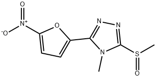 4-Methyl-3-(methylsulfinyl)-5-(5-nitrofuran-2-yl)-4H-1,2,4-triazole Structure