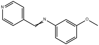 3-Methoxy-N-(4-pyridinylmethylene)benzenamine,41855-71-4,结构式