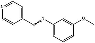 3-メトキシ-N-(4-ピリジニルメチレン)ベンゼンアミン 化学構造式